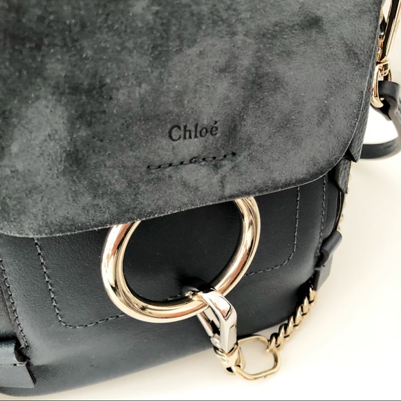 Chloe Faye Mini Backpack Silver Blue - Picture 7 of 8
